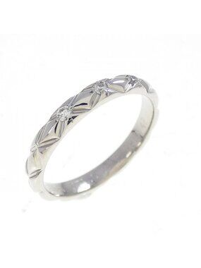 Chanel Quilted Ring Silver